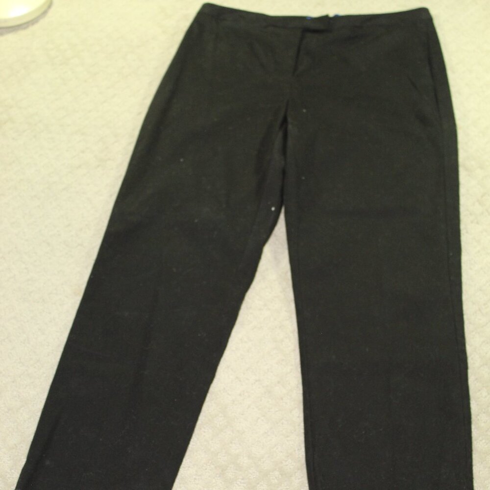 J.H. Collectibles Size 10R Black Stretch Twill Pants